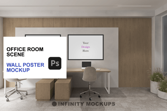 Download Office Room Canvas Wall Art Mockup - Office Collection