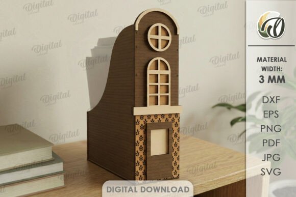 Download House Office Organizer Laser Cut - Premium Resources