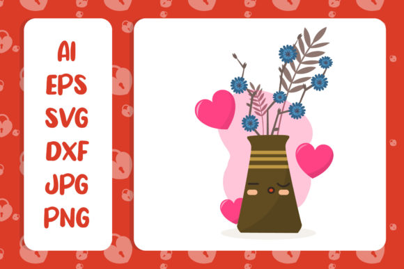 Download Valentine Flower Vase Indoors Decoration - Indoor Collection