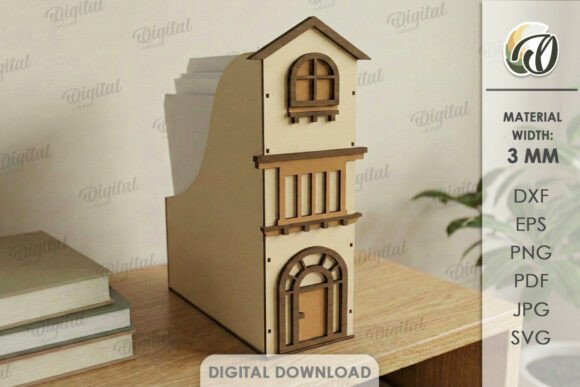 Download House Office Organizer Laser Cut - Premium Resources