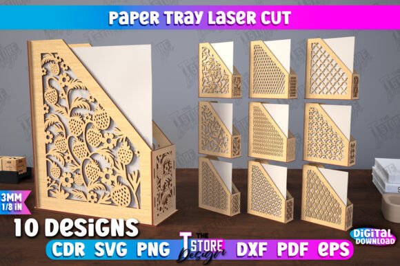 Download Paper Tray Bundle |Desk Office Organizer - Premium Resources