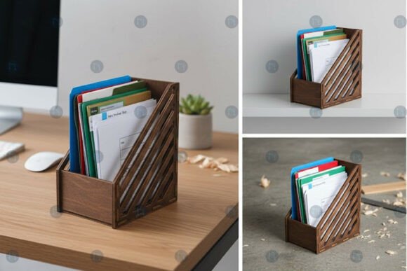 Download Laser Cut Office File Organizer Template - Premium Resources