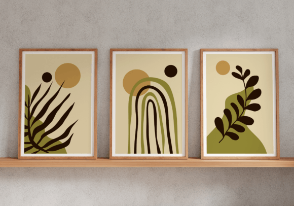 Download Set of 3 Hand Drawn Boho Wall Art - Boho wall art Collection